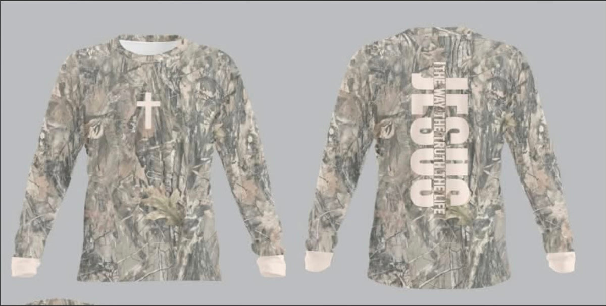 Jesus Is King Camo Long Sleeve Jersey
