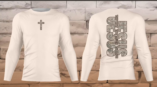 Jesus – The Way, The Truth, The Life Long Sleeve Tee