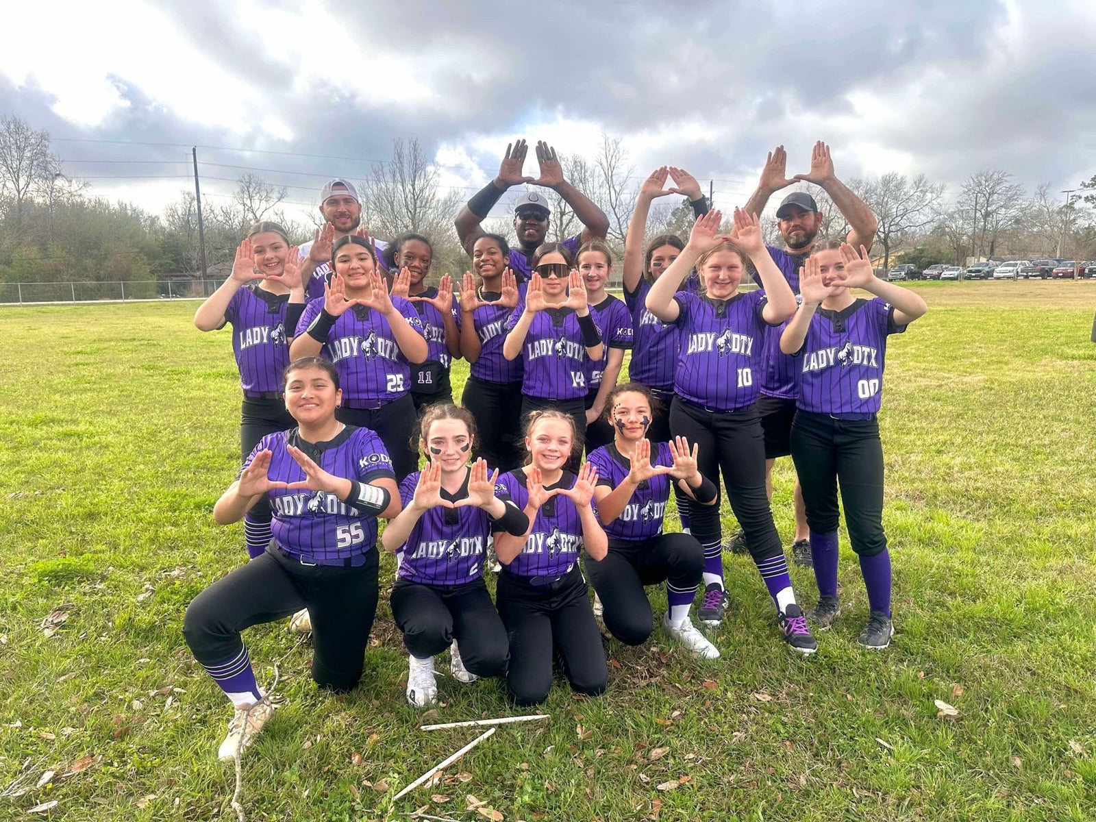 Team on the field